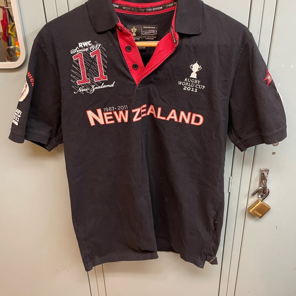 Rugby World Cup Black Polo Shirt New Zealand